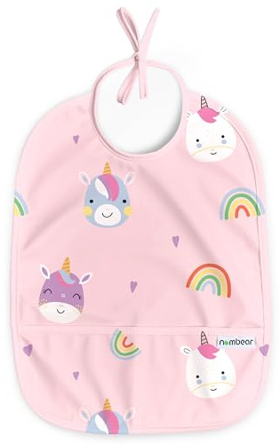 Nombear Wasserdichtes Lätzchen für Baby 6-12 Monate, 1 Packung - Beikost Baby Zubehör, Babylätzchen für BLW