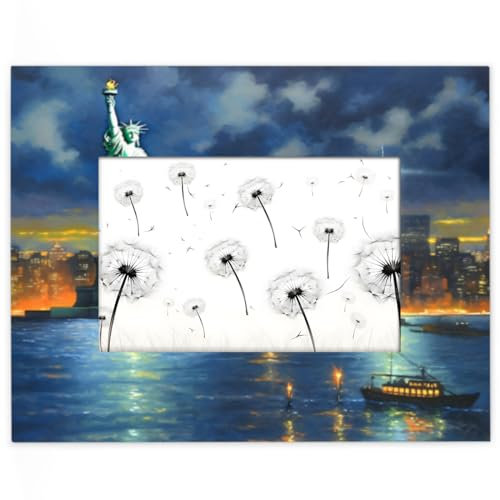 Bilderrahmen USA New York City, 10,2 x 15,2 cm, passend für 13,9 x 8,8 cm große Fotos, Holzrahmen, Desktop oder Wand, Heimdekoration, Bilderrahmen
