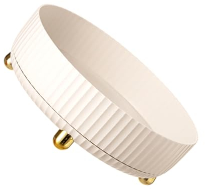 CIYODO Organizzatore Rotante Per Spezie E Condimenti 360 Gradi Senza Angoli Morti Design Aperto Per Facile Accesso Piedini Placcati in Acciaio