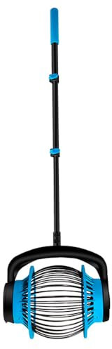 HYCHIKA Nusssammler Walnuss Sammler Mit Seitenöffnung und Verstellbarem Griff, Anwenden auf Hickory Nüsse, Eicheln, Kastanien, Golf Ball, Objekte 2cm-4cm, Nuss Rollsammler Teleskopstange 67cm-143cm