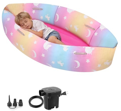 Peapod Sensorischer Stuhl, 152,4 cm, für Kinder, aufblasbarer Autismus, sensorische Pod, bietet sensorische Entlastungstherapie für Kinder ab 3 Jahren mit besonderen Bedürfnissen, Spiele und