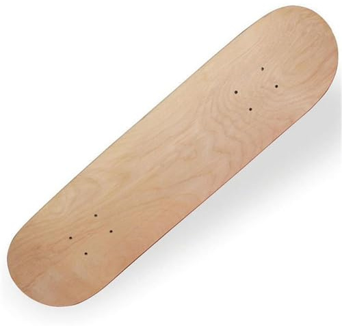 Planche à roulettes professionnelle Blank en bois d'érable, 8 pouces, 8 couches, érable brut, double concave, planche à route, planche à skate brute avec concave moyenne- adulte garçon