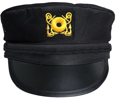 Zkydhbd Hat,Captain Yacht Sailors Hat Snapbacks Sea Navy Costume Accessory Men Womens Marine Cosplay