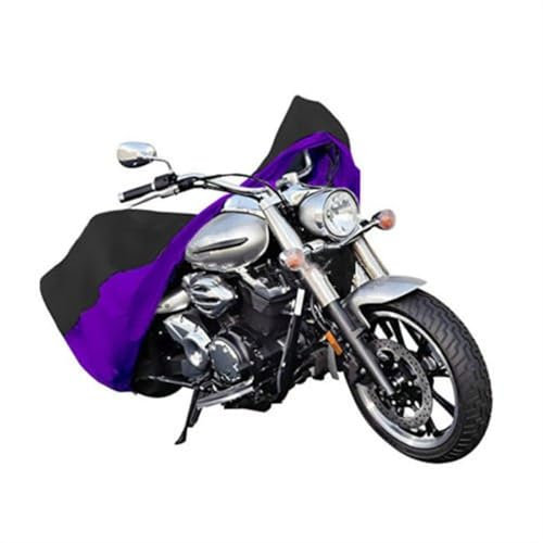 Fundas para Motos Cubierta De Motocicleta Impermeable para V-Star para XVS 250 650 950 1100 1300 para Personalizado para Silverado XXL Púrpura/Negro Cubierta Impermeable