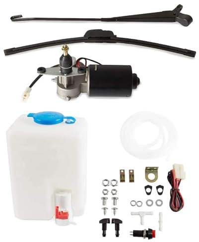 Wischermotoren 12 V Für Polaris Für Ranger Für UTV Für ATV Für Tracktor Für Dreirad Für Traktoren Elektrischer Scheibenwischermotor-Kit Mit Waschpumpenflasche Scheiben Wischer Motor