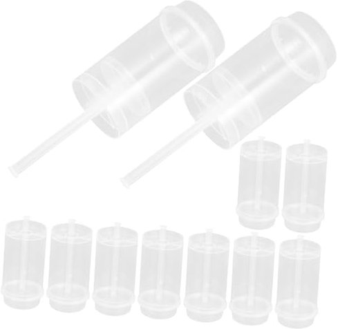 Didiseaon Stampi Push-up Per Torte Rotondi in Plastica Pp Robusta, Contenitori Per Torte Fai Da Te, Push Pops Per Cheesecake e Gelati, Set Da 30 Pezzi Per Uso Professionale e Casalingo
