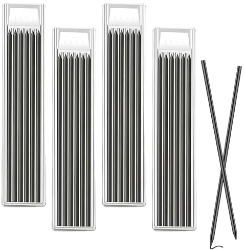 24 Stifte Pica Dry Minen,2,8 Mm Pica Minen,Holzbearbeitung Bleistiftminen,Solide Stift,NachfüLlungen,Kugelschreiber Geeignet FüR Architektenzeichnungen,Holzbearbeitungsskizzenschreiben