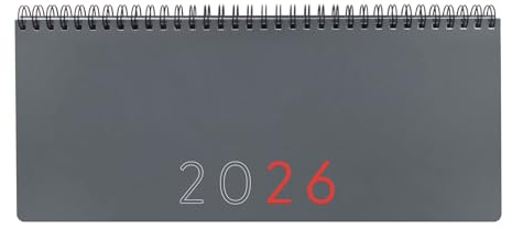 Finocam - Planificador Agenda + Notas Semana Vista 2026 Semana Vista + notas Enero 2026 - Diciembre 2026 (12 meses) Gris Español