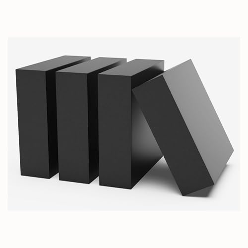 Antivibrationsmatte, 4 Stück Gummipads 50 mm x 50 mm, 2 mm - 50 mm dick, robuste Anti-Rutsch-Gummiblöcke for Möbel, Maschinen, Werkbänke, 50 mm(5mm)