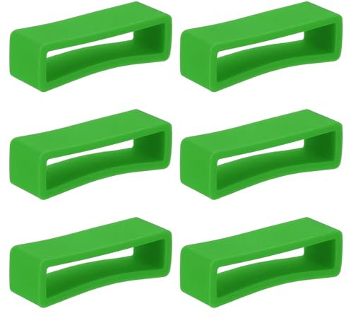 PATIKIL Watch Band Holder Loop, Silicone Replacement Fastener Rings Watch Band Strap Keeper