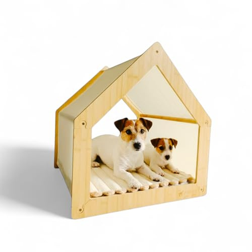 Pepps Bambus Hundebett mit orthopädischem Kissen