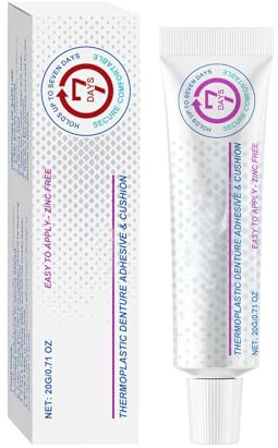 Haftcreme Extra-Super-Stark FüR Die Dritten, Thermoplastic Denture Adhesive Long-Lasting 28g, Thermoplastischer Prothesenkleber, Zahnprothesenhaftgel Für Lockere Unbequeme Zahnprothesen