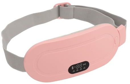 Domary Masseur Abdominal de Chauffage Rapide de Chauffage à Chauffage Menstruel électrique Portable pour un Soulagement de la Douleur au Dos (Rose)