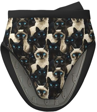 Mini gants de cuisine en silicone résistants à la chaleur - Motif chat noir et blanc