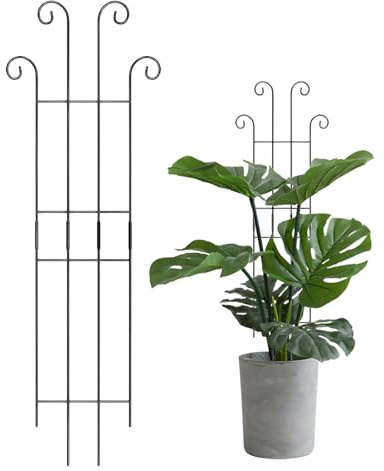 Soporte para Plantas – Estructura Metálica De Soportee para Plantas | Enrejado De Jardín para Macetas, Soporte para Tomates, Flores, Hiedra, Accesorio De Jardín Duradero