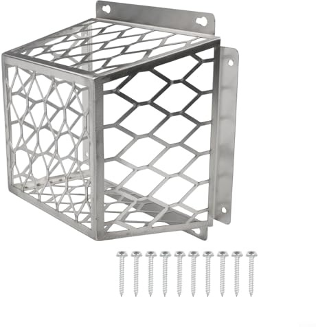 Vogelschutzgitter aus Edelstahl, robuste Abluft-Schutzabdeckung für 7,6 - 10,2 cm Außentrockner-Lüftungskäfig