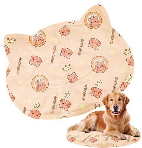 Kbnuetyg Pet Cooling Mat for Dogs Cats, Gel Summer Cooling Pad | Self-cooling gel mat for small dogs and cats, ideal for home, windowsill, car seats, travel and summer resting.