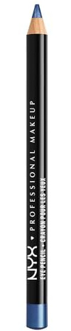 NYX Professional Makeup Eye Liner Pencil Slim Smooth Pencil, 014 Sapphire | Precision Formula, 31 Entrancing Shades, Mattes To Shimmers, Easy Application, Cruelty Free