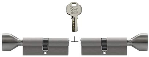 2x Knaufzylinder KSN 90 mm 45/45 gleichschließend inkl. 10 Schlüssel