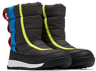 Sorel Whitney 2 Puffy Mid WP unisex – barn Snökängor, Jet/Black, 26 EU