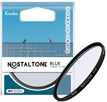Kenko Soft Effect Filter NOSTALTONE Blue φ52mm, with Color Effect, for Contrast Adjustment, Made in Japan 006337