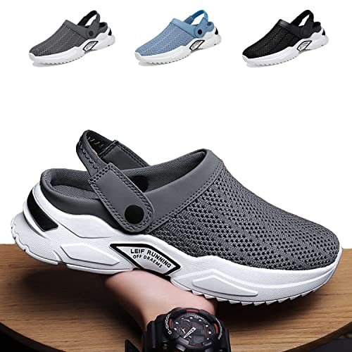 Men s Orthopedic Hollow-Out Summer Sandals, Sandalias Ortopédicas de Verano con Agujeros para Hombre, Zapatos Informales Malla Transpirable Moda Ligero, Zuecos de Jardín