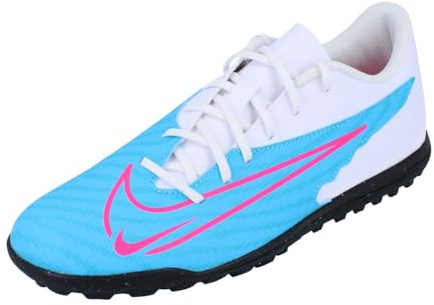 NIKE Men's Phantom GX Club TF Sneaker, Baltic Blue/Pink Blast-White-Laser Blue, 10 UK