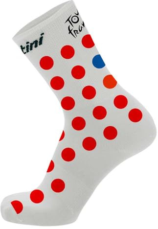 Santini Unisex Gpm Leader Socks - Tour De France Fan Offiziell Socken (1er Pack)