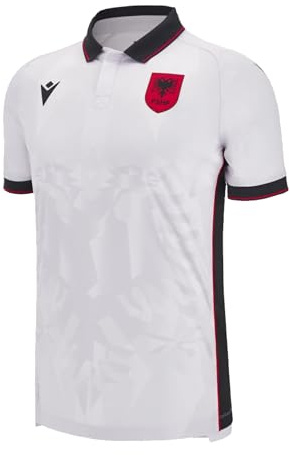 Macron Albanien Trikot Kids Weiß Weiss, 4XL Kinder