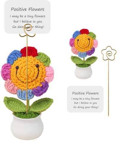 Liuer Pocket Hug Positive Blumen Lustige, Motivationsgeschenk, Geschenke für Kollegen, Abschiedsgeschenk, Beste Freundin Geschenk, Gute Laune, Gute Besserung, Glücksbringer (B)