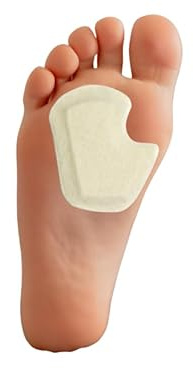 Dr. Jill's Foot Pads, Latex Free, YJ30-4055, Sesamoid Pad Skived 1/4 Felt -Right- (12 Pack) Dancers Pad