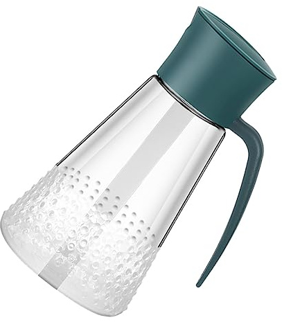 LIFKOME Botella De Aceite Prueba De Fugas De Vidrio Recipiente De Aceite Resistente Para Cocina Botella De Salsa De Soja Negruzco