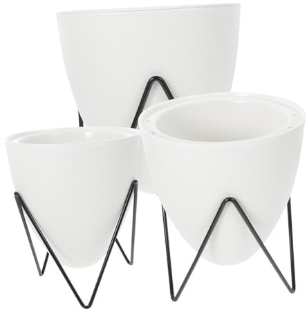BESPORTBLE 3sätze Selbstbewässernder Blumentopf Mit Wasserspeicher Für Sukkulenten Und Bonsai Leicht Und Robust Für Outdoor-Garten Terrasse Und Kleine Pflanzen