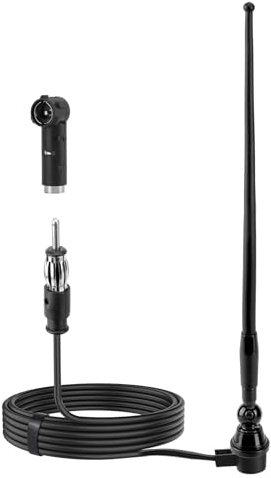 Nelawya Marine Boot FM AM Radio Antenne Flexible Gummi Ente Dach wasserdichte Antenne für Boot Yacht ATV UTV Traktor LKW Motorrad