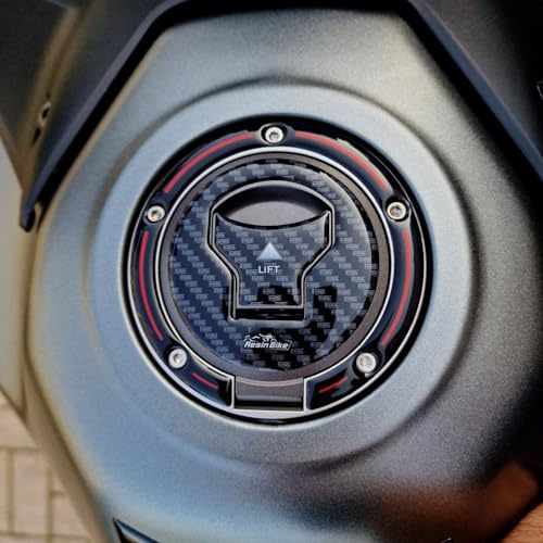Resin Bike Adhesivos Moto Compatibles con Honda NT 1100 2020-2026. Protección del Tapa del Tanque de Choques y Arañazos Moto. Pegatinas 3D Resinadas Made in Italy