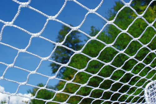 Fußballnetz - 1.8m x 1.2m-Farbe Weiß- Dicke 2 mm