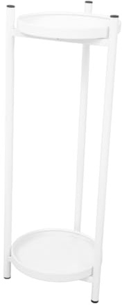 Milisten Iron Plant Stand for Indoor Plants - Tall Farmhouse Pot Holder Shelf in White