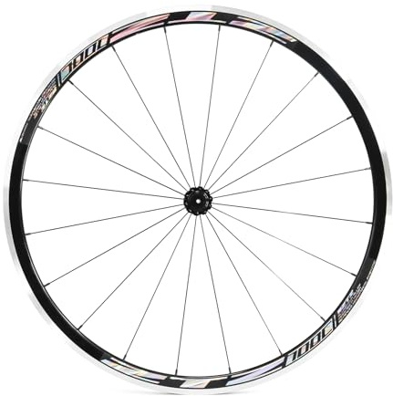 ZTZ 700C Road Bike Wheelset, Ultralight Aluminum Alloy 30mm Road Bike Wheel, 20H Front/24H Rear High-Strength Bike Rims, 700c Clincher, Rim Brake, Compatible 8-12 Speed Cassettes (Only Front Wheel)