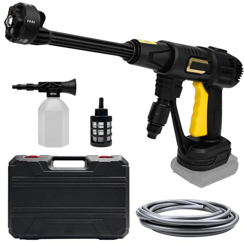 Idropulitrice portatile ad alta pressione da 200 bar, per batteria Makita da 18 V, motore senza spazzole, idropulitrice elettrica ad alta pressione con ugello multifunzione 6 in 1, 3 livelli di