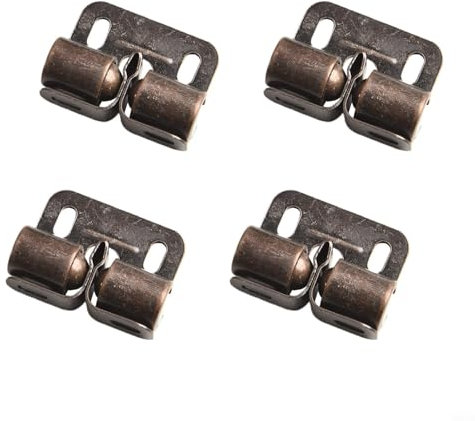 Confezione da 4 chiusure a rullo per armadi e armadi, struttura in ferro e acciaio