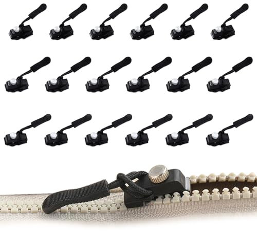 18 Stück Reißverschluss Reparatur Set,Reißverschluss Jacke,Ersatz Reißverschluss,Reisverschluss,Reißverschluss Ersatz In Verschiedenen Größen Für Jacken, Koffer, Rucksäcke Und Mehr