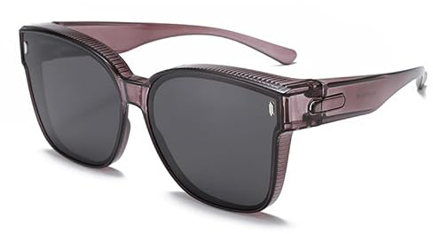 Farrobor Polarisiert Sonnenbrille Über Normale Brille - Überzieh Sonnenbrille Herren Damen mit UV400 Sonnenüberbrille für Brillenträger