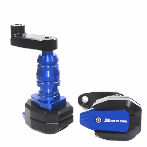 CYDJML Motorrad Sturzschutz Motorrad-Rahmengleiter Für S1000R S1000 R S 1000R S 1000 R 2017 2018 2019 2020 Rahmengleiter Crash Protector Absturzsicherung Crash Protector Sturzpads(Blau)