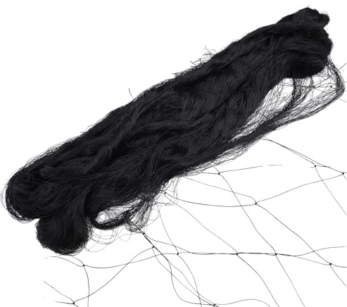 Ancyen Schwarzes Nylon Vogelschutznetz für Obst, Pflanzen, BäUme, Vogelschutznetz, 15 X 7,5 M