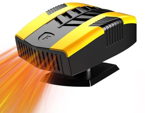 Générique Chauffage 12V - Dégivreur De Pare-Brise - Chauffage Électrique Portable 12V Rotatif 360 Degrés pour Camion Automobile Voiture