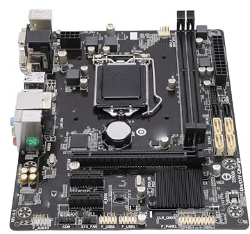 Plyisty Carte Mère Micro ATX, LGA 1150 DDR3 1600 MHz avec Ports USB 3.0 2.0, pour Processeurs Core I7 I5 I3 Pentium Celeron 4ème Génération