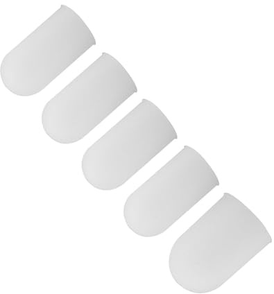 Guanti protettivi per dita in silicone, copertura per pollice, resistenti al calore, riutilizzabili, per cucinare, cuocere al forno, barbecue, silicone alimentare, 5 pezzi, come