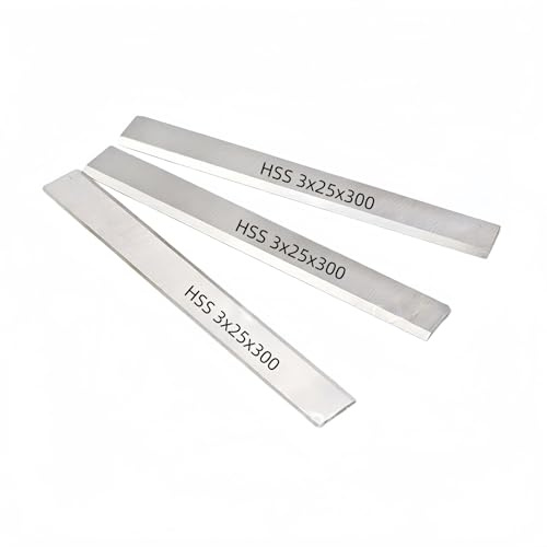Lames Rabot HSS – 3×25×300mm Couteau Acier Rapide Pour Rabot Électrique – Lames De Rechange Pour Coupe Bois Dur – 3 Pièce