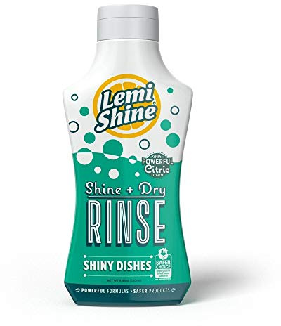 Lemi Shine Shine Plus Dry Rinse Dishwasher, Lemon, 8.45 Fluid Ounce