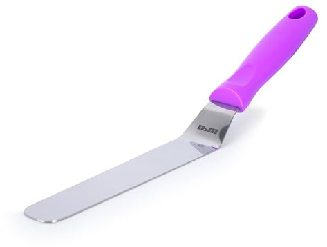 Ibili 737925 Abgewinkelte Palette, Edelstahl 18/10, Kunststoff, 25 cm, 1 Stück